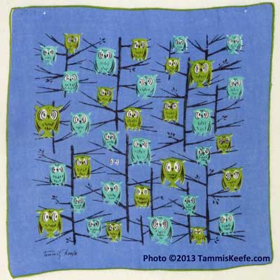 Tammis Keefe: Owls, Blue