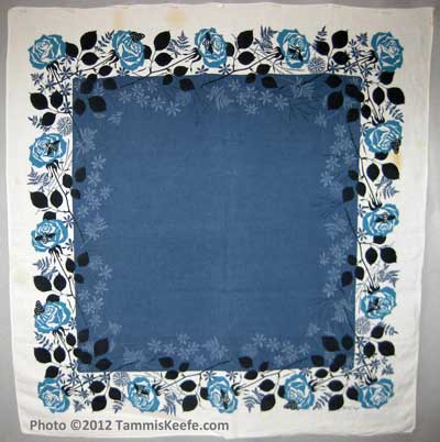 Roses, blue, 49"